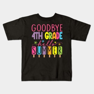 4th Grade Hello Summer Last Day Of School Graduation Kids T-Shirt